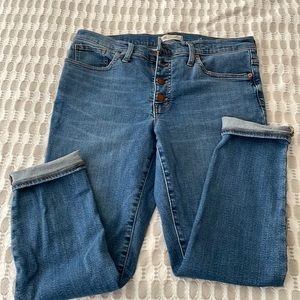 Madewell Mid-Rise Skinny Crop Jeans